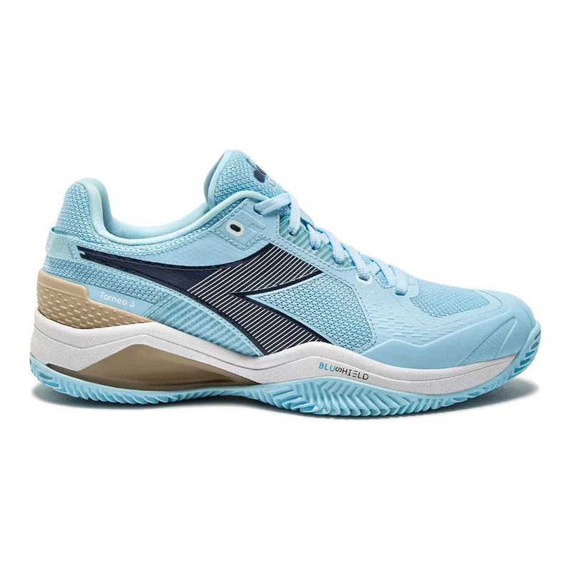 Blushield Torneo 3 Sandplatzschuh Damen-hellblau,dunkelblau