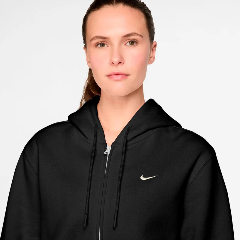 Studio Fleece Sweatjacke Damen - schwarz