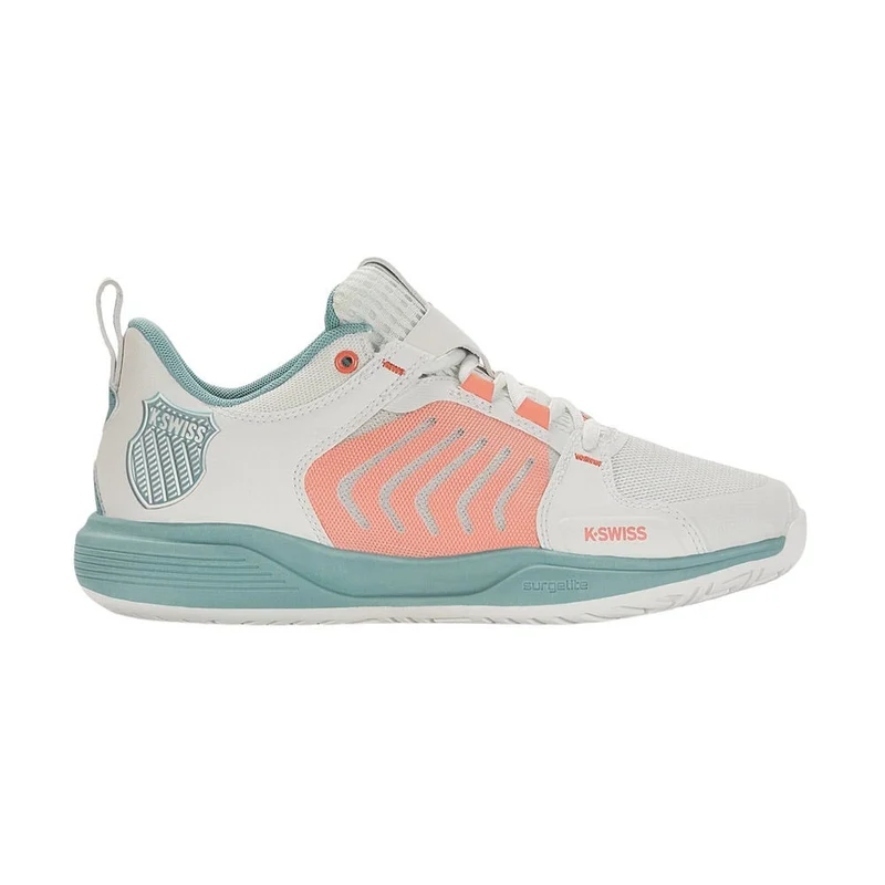 K-Swiss Ultrashot Team White/Blue/Pink Dames
