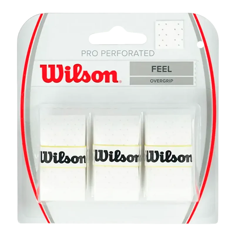 Overgrips Wilson Pro Perforado Feel Blanco (Pack x3)