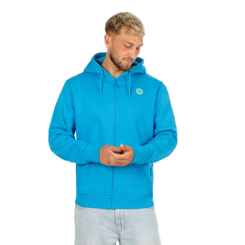 Out of Control Backprint Zip Sweatjacke Herren-blau