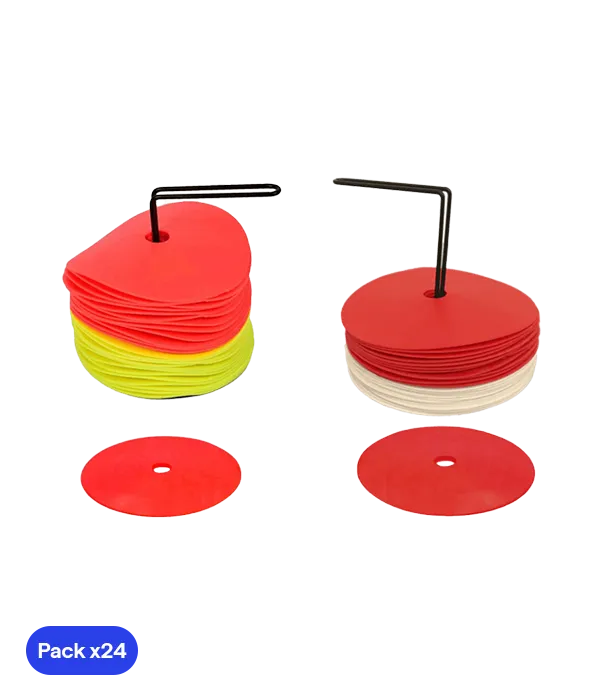 Pack 24 conos planos de goma zastor