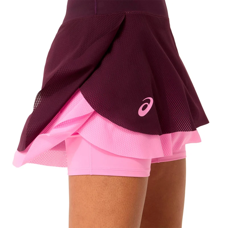 Match Mesh Rock Damen - weinrot, pink