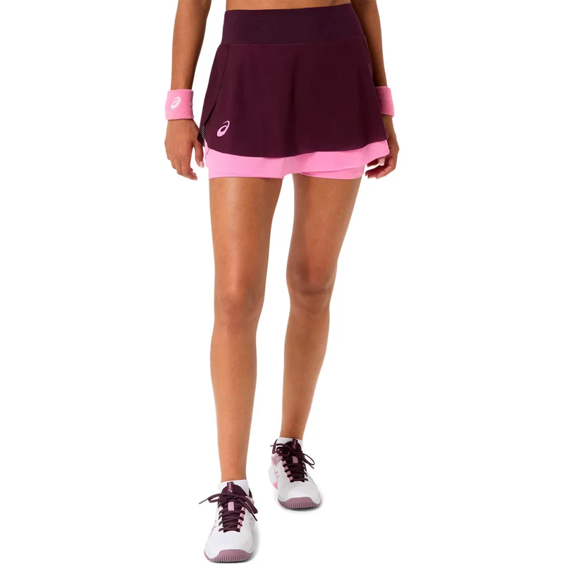 Match Mesh Rock Damen - weinrot, pink