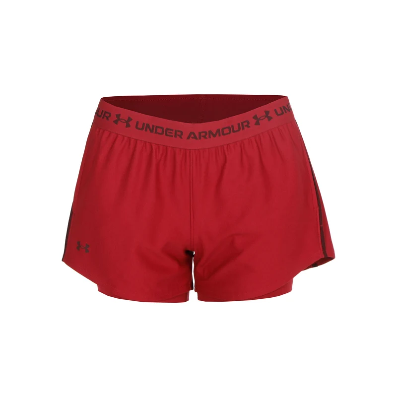 Tech Play Up 2in1 Shorts Damen - rot, dunkelrot