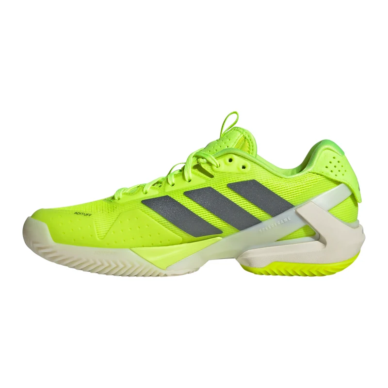 adizero Ubersonic 5 Sandplatzschuh Damen - limette, schwarz