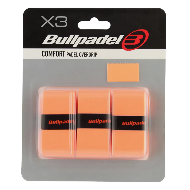 Overgrips Bullpadel GB1200 Comfort Naranja Flúor (Pack x3)