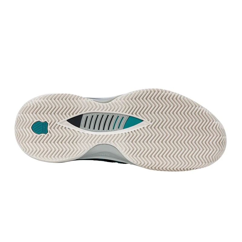 Hypercourt Supreme 2 Sandplatzschuh Herren - schwarz, türkis