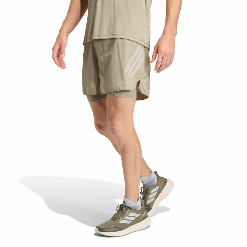 adi365 2in1 Laufshorts Herren-khaki
