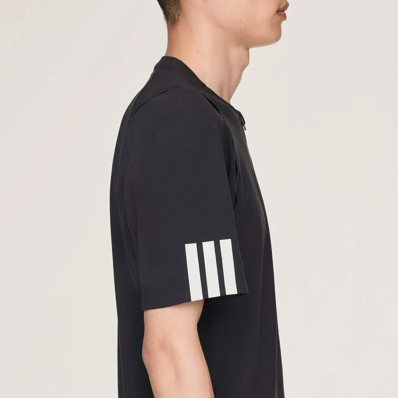 Y-3 Zip T-Shirt Herren - schwarz