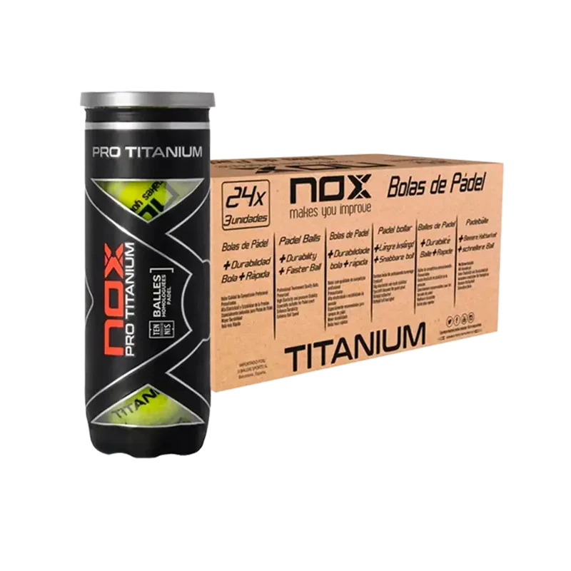 Cajón Pelotas Nox Pro Titanium (Pack x24)