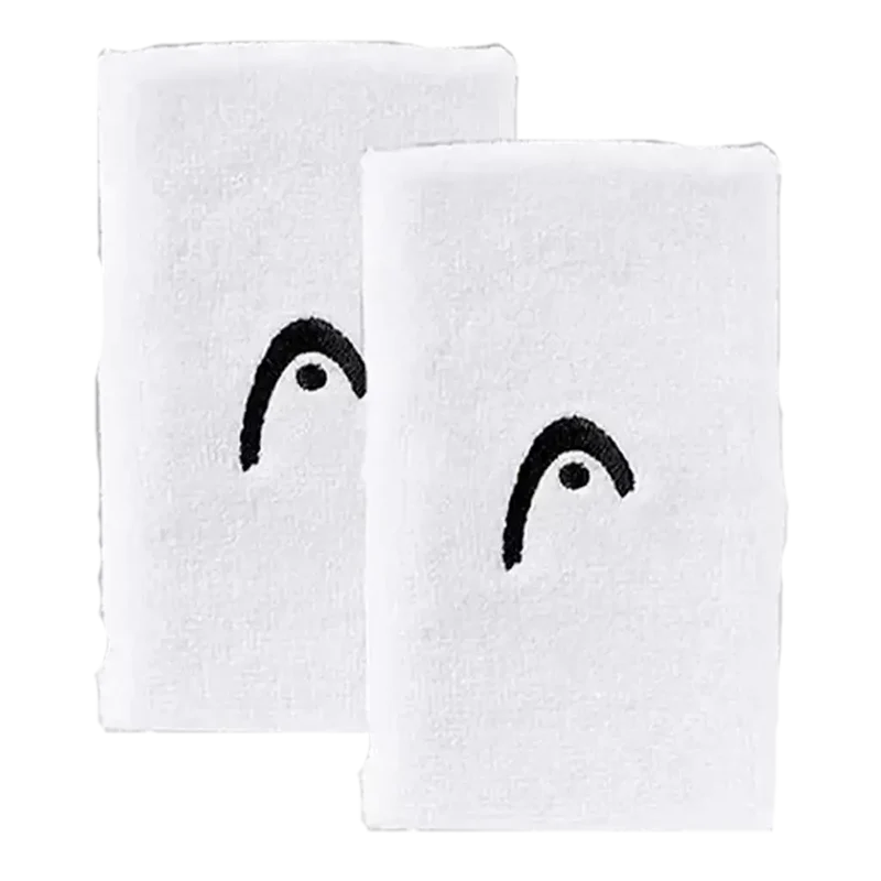 Muñequeras Largas Head Blanco (Pack x2)