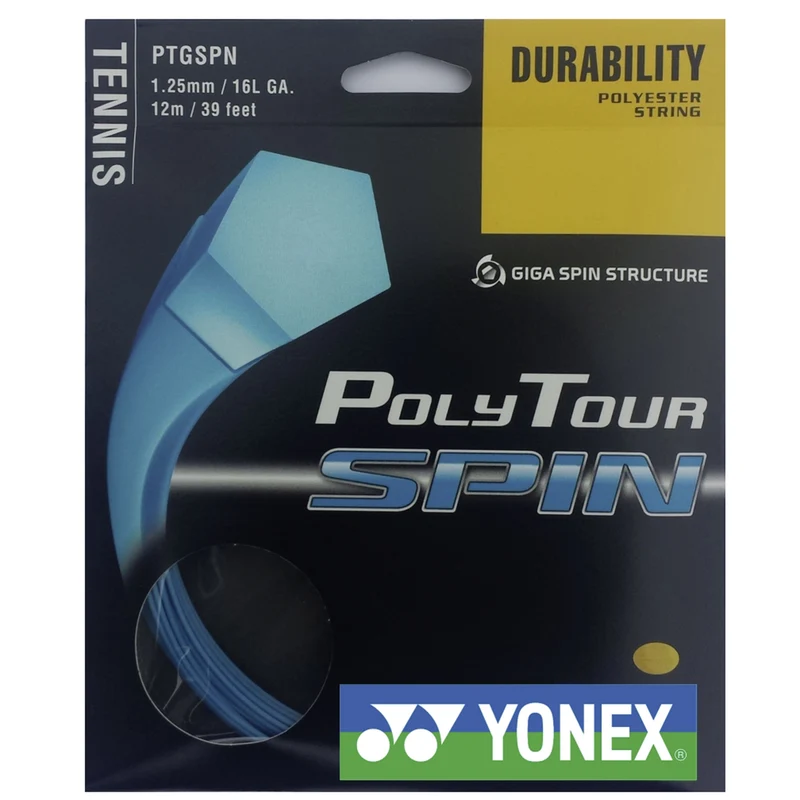 Poly Tour Spin Saitenset 12m - blau