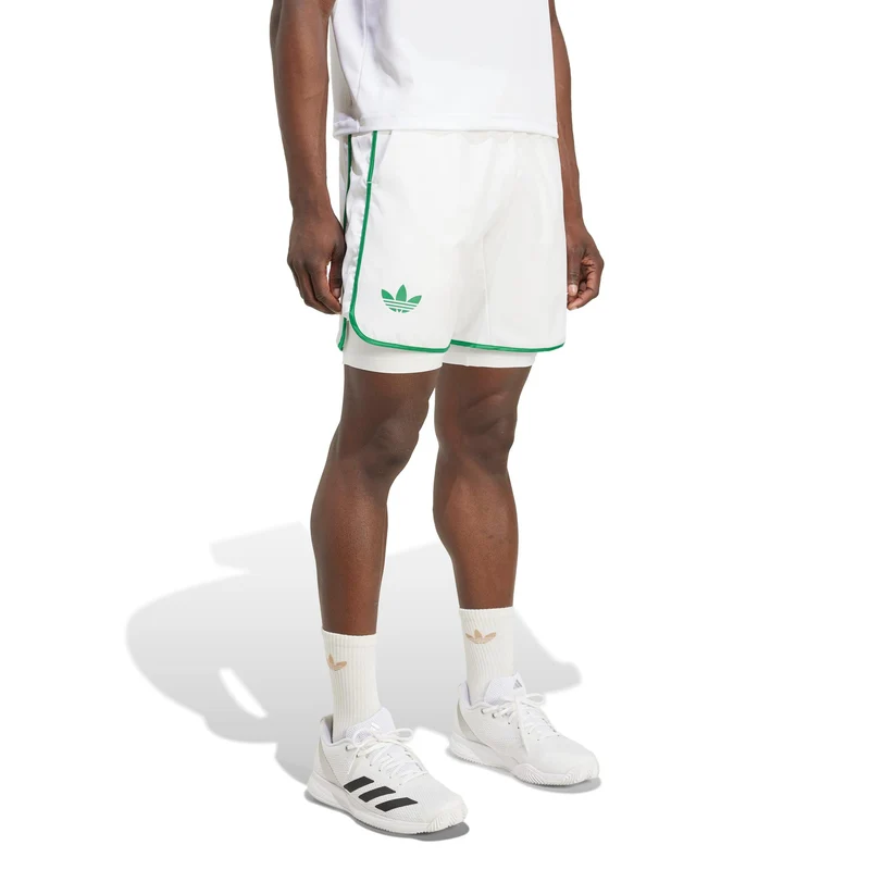 7in Shorts Herren-Weiß,Grün