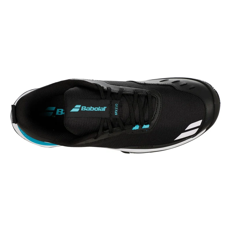 SFX EVO Sandplatzschuh Herren - schwarz, hellblau