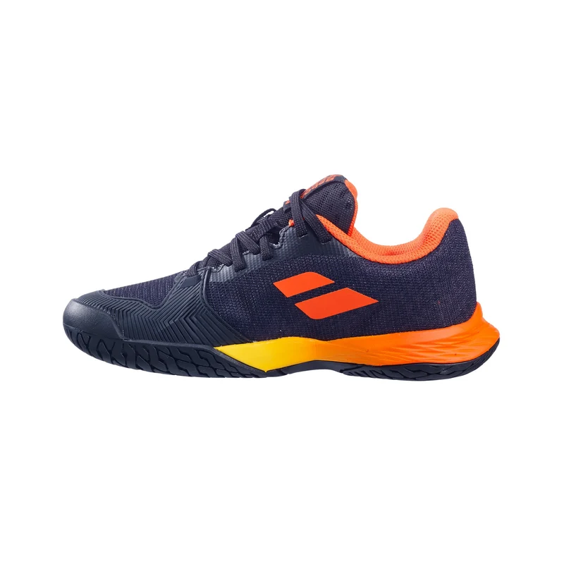 Jet Mach 3 Allcourtschuh Kinder - schwarz, orange