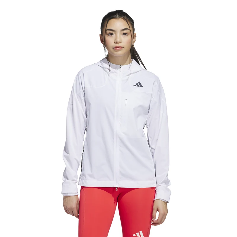 Adizero Laufjacke Damen-Weiß