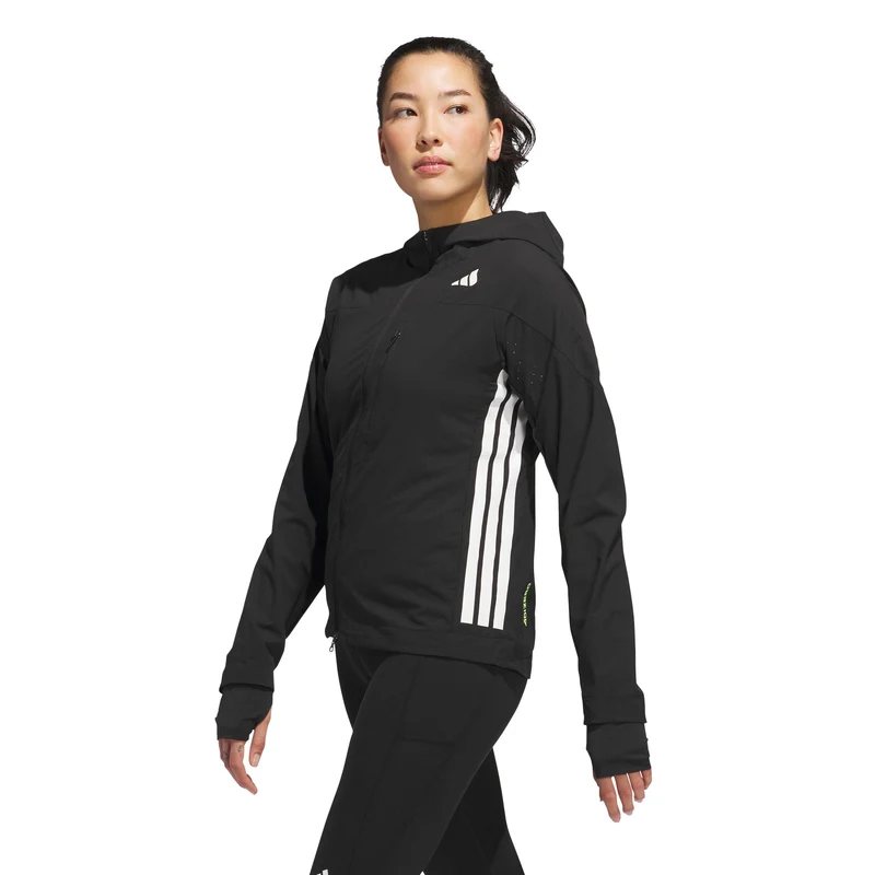 adizero Laufjacke Damen-schwarz, schwarz