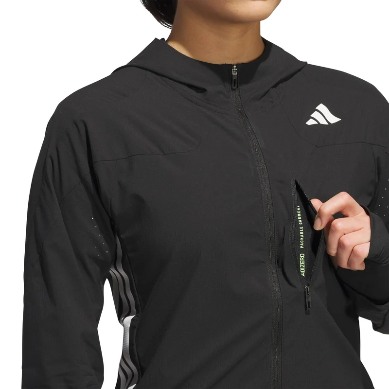 adizero Laufjacke Damen-schwarz, schwarz