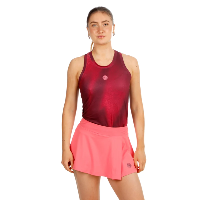 Freeze Out Racerback Printed Tank-Top Damen - dunkelrot, pink