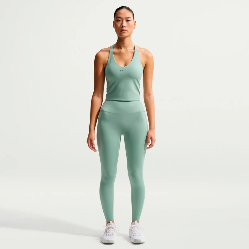 Dri-Fit Medium Support Tank-Top Damen - graugrün, grün