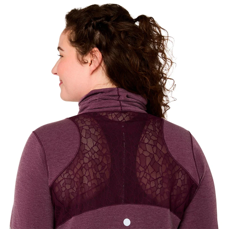 Nagino Winter Laufshirt - weinrot