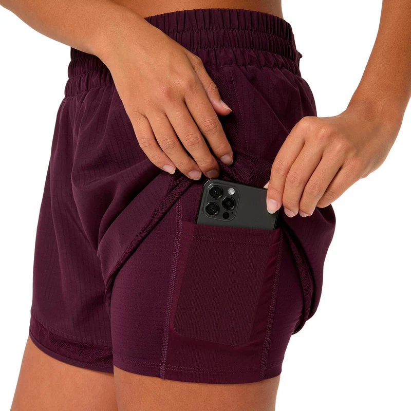 Nagino Laufshorts - weinrot