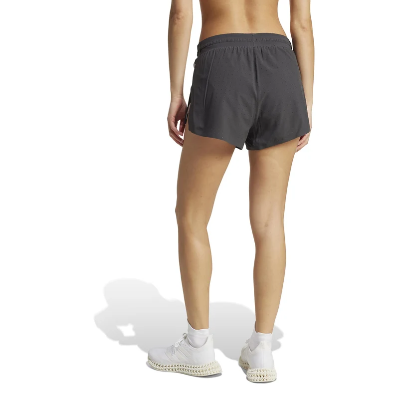 Road To Records 2in Split Laufshorts Damen-Schwarz,Weiß