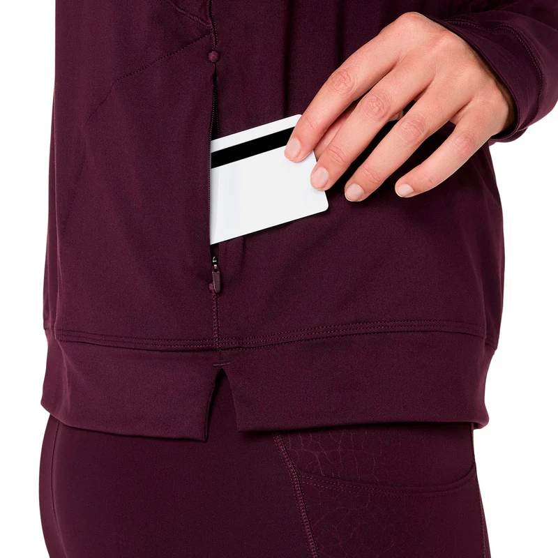 Nagino Winter Hoodie Laufshirt - weinrot