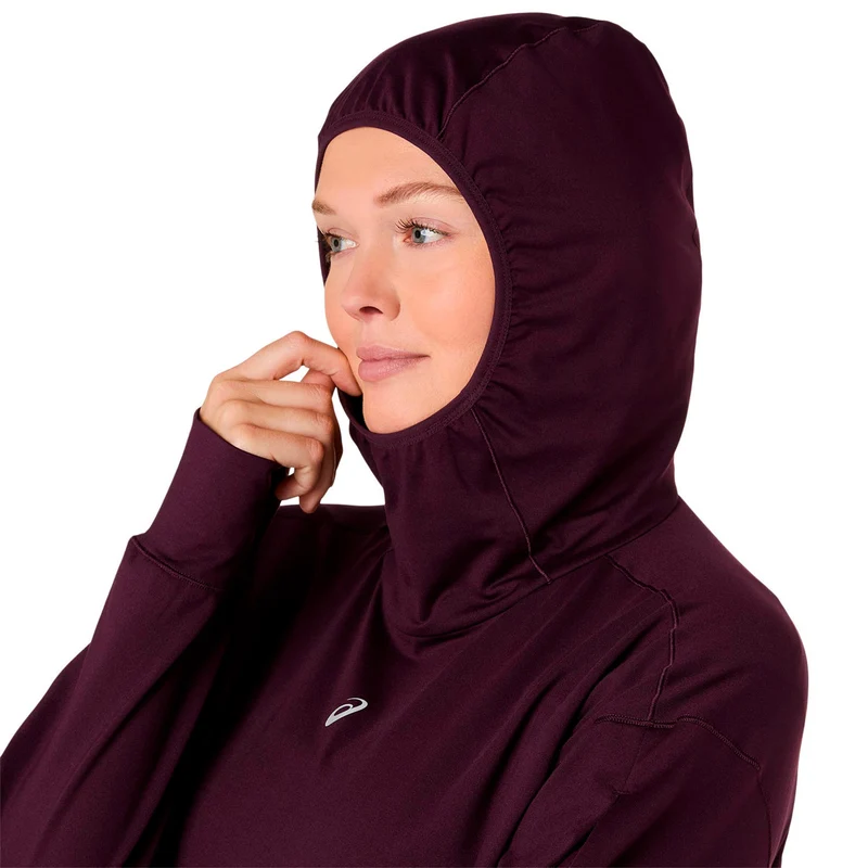 Nagino Winter Hoodie Laufshirt - weinrot