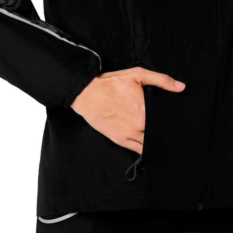 Road Lite-Show Packable Laufjacke Damen - schwarz