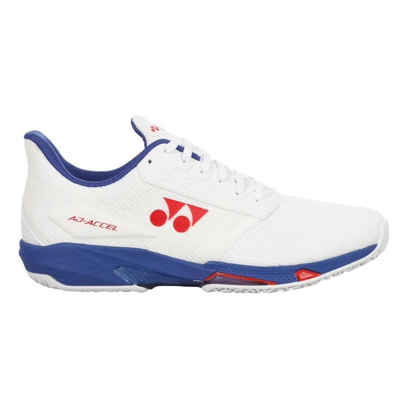 AD-Accel Wide CLY Sandplatzschuh Herren-weiß, flieder