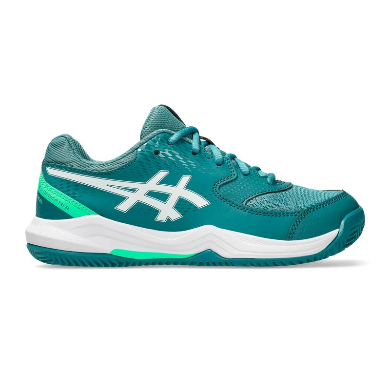 GEL-DEDICATE 8 PADEL GS Padelschuh Kinder-petrol, weiß