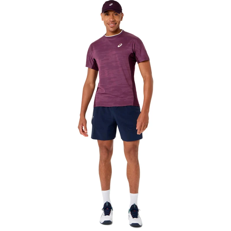 Match T-Shirt Herren - weinrot
