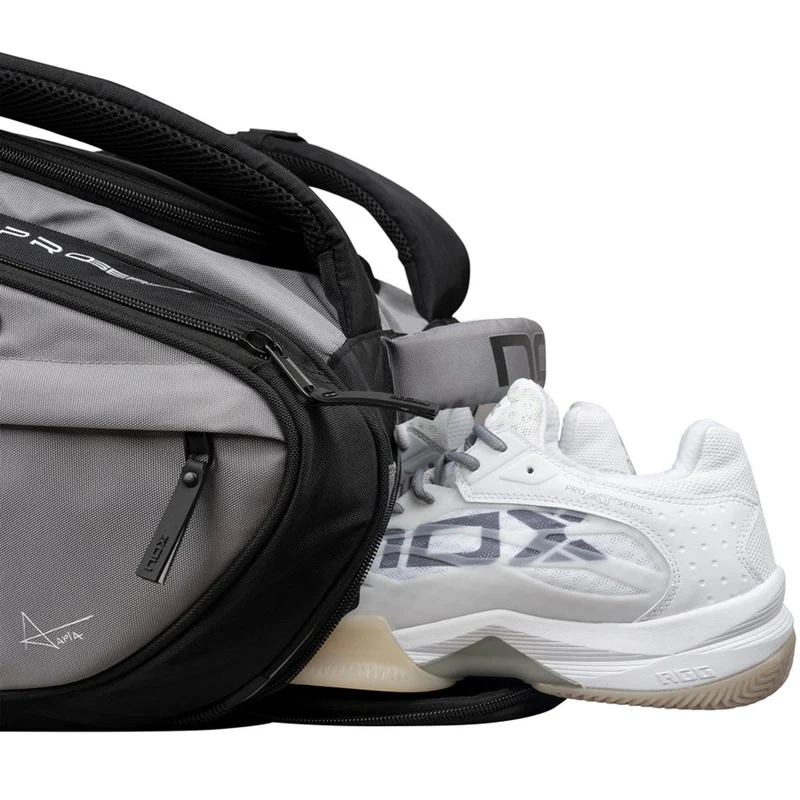 AT10 Competition XL Compact Padelschlägertasche-Schwarz,Grau
