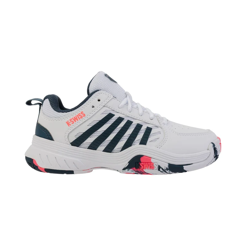 Court Express 2 Allcourtschuh Kinder-Weiß,Petrol