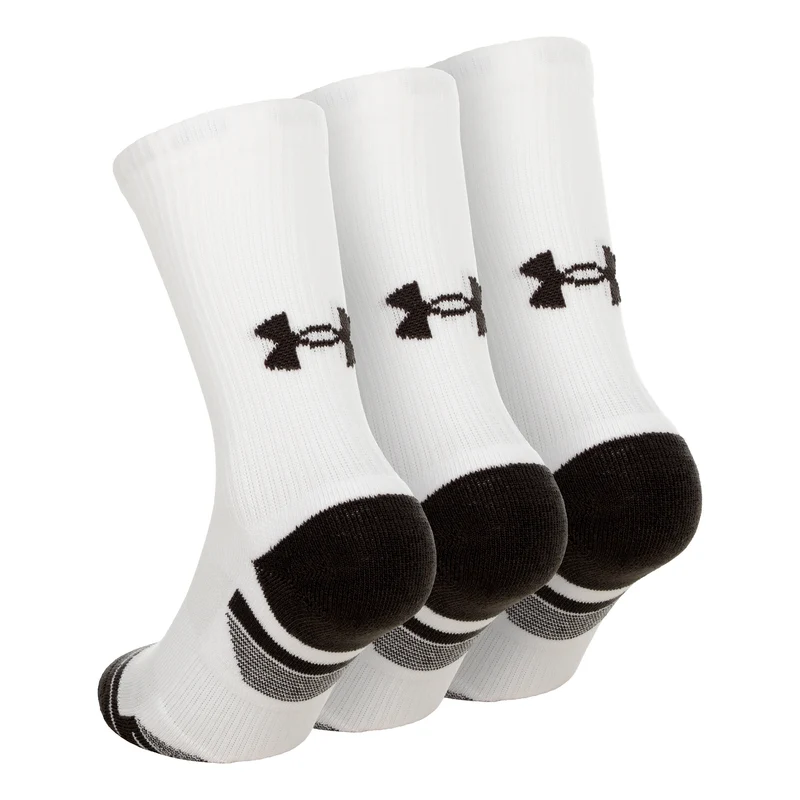 Performance Tech Crew Sportsocken 3er Pack Unisex - weiß, dunkelgrau