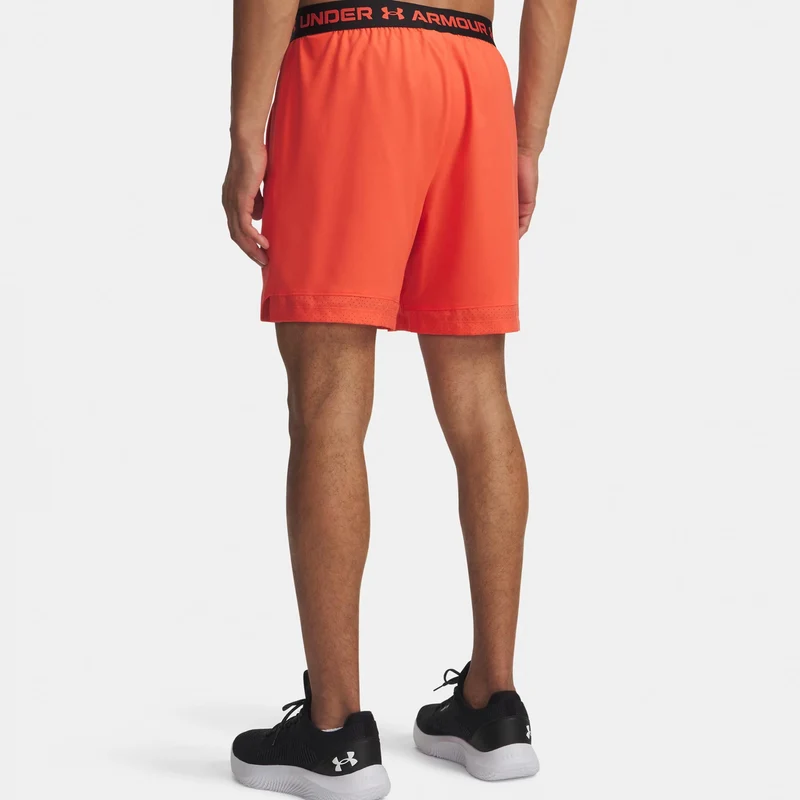 Vansih Woven 6in Shorts Herren-rot, schwarz matt