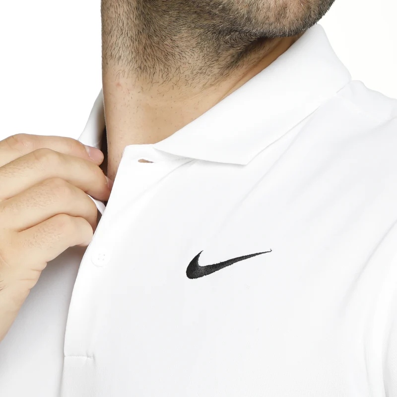 Dri-Fit Victory Court Solid Polo Herren - weiß