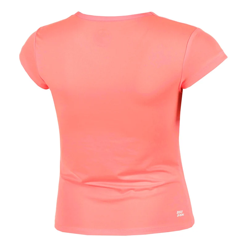 Out of Control V-Neck T-Shirt Damen-pink, weiß