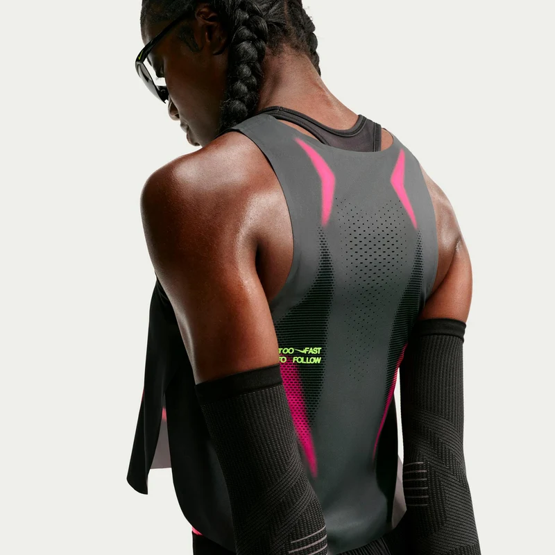 AeroSwift Laufshirt Damen - grau, pink