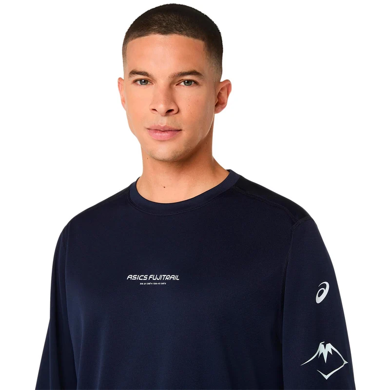 Fujitrail Logo Laufshirt Herren - dunkelblau, blau