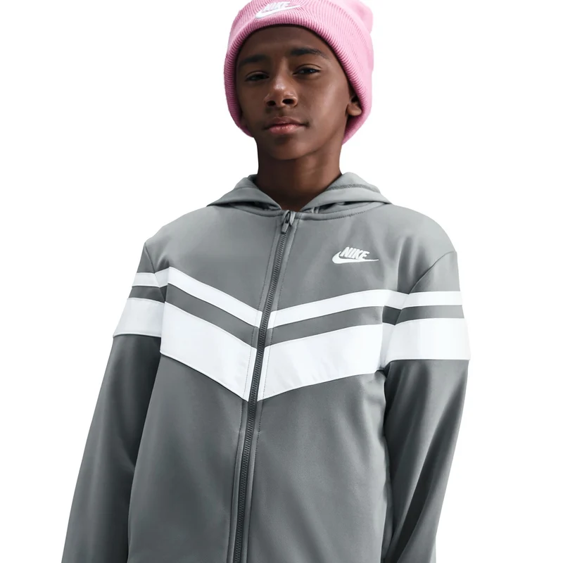 Sportswear Trainingsanzug Kinder - grau, weiß