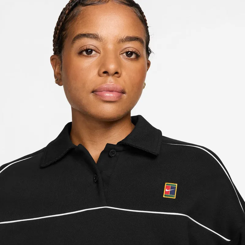 Court Longsleeve Damen - schwarz