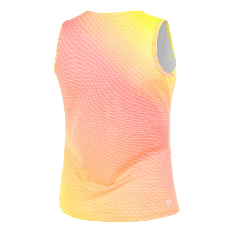 Out of Control V-Neck Tank-Top Damen-pink, neongelb