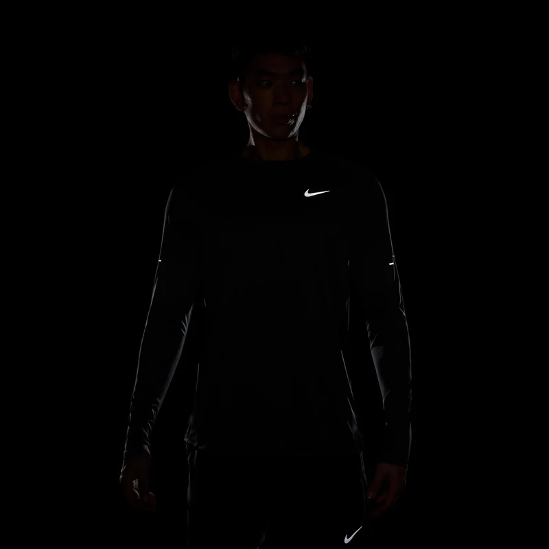 Stride Laufshirt Herren - schwarz, silber
