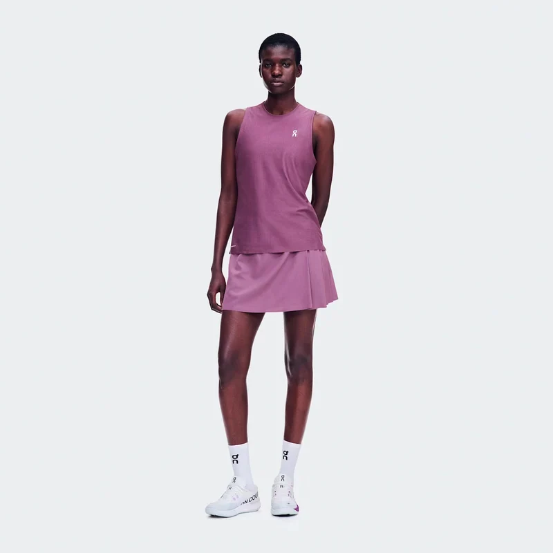 Court Pleated Rock Damen - berry