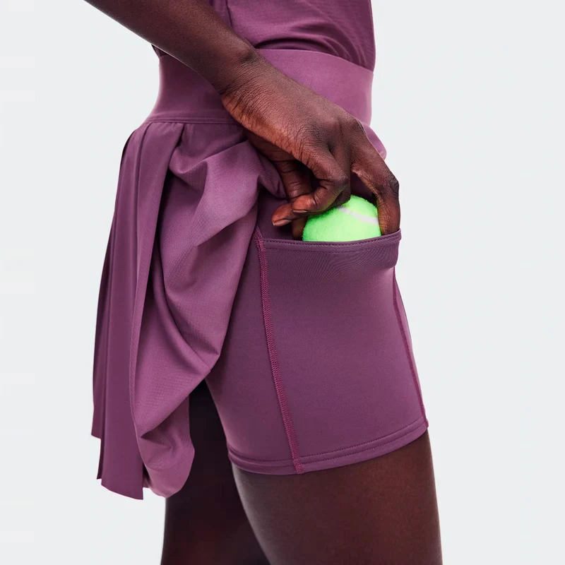 Court Pleated Rock Damen - berry