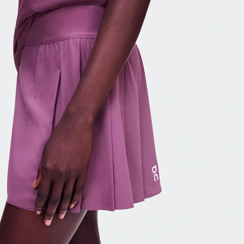 Court Pleated Rock Damen - berry