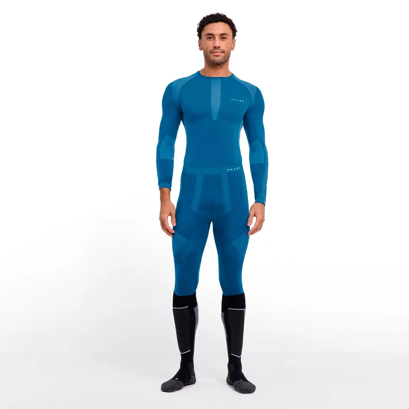 Warm Long Tight Herren - blaugrau